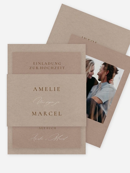 Hochzeitseinladung Mocca Moments