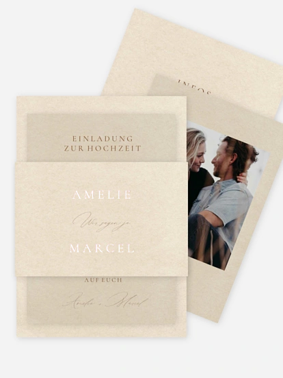 Hochzeitseinladung Mocca Moments