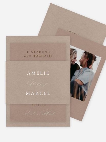 Hochzeitseinladung Mocca Moments