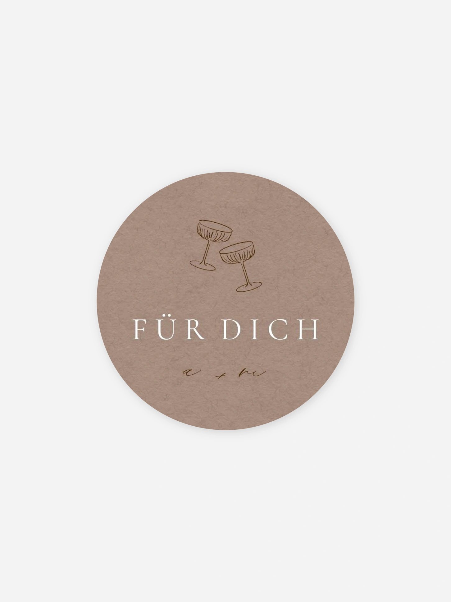 Geschenkaufkleber Hochzeit Mocca Moments
