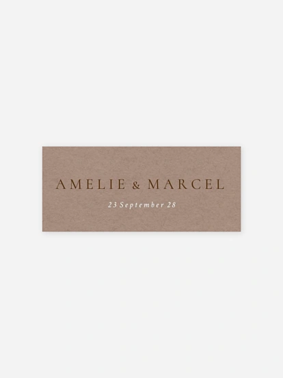 Geschenkaufkleber Hochzeit Mocca Moments