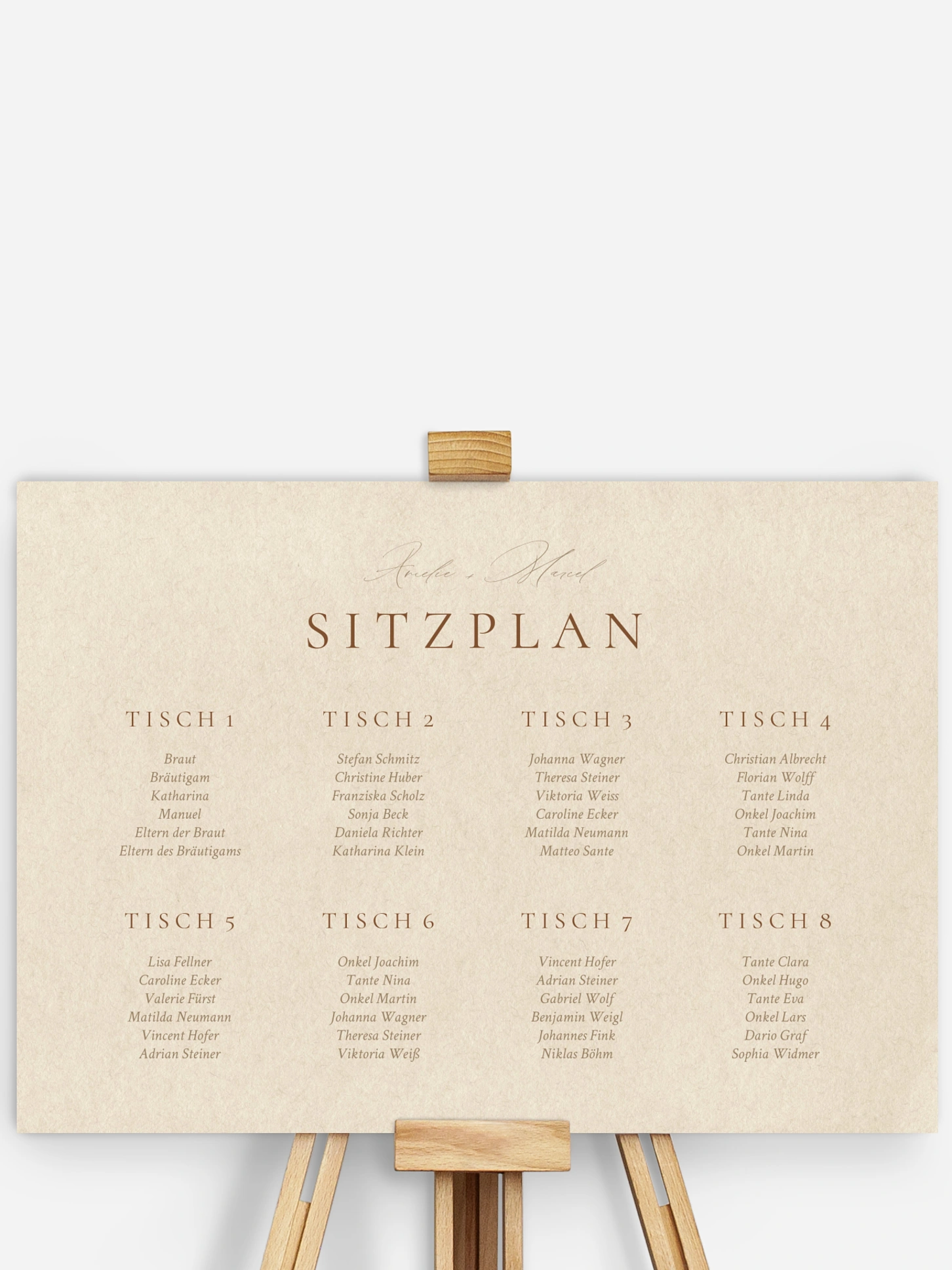 Sitzplan Plakat Mocca Moments