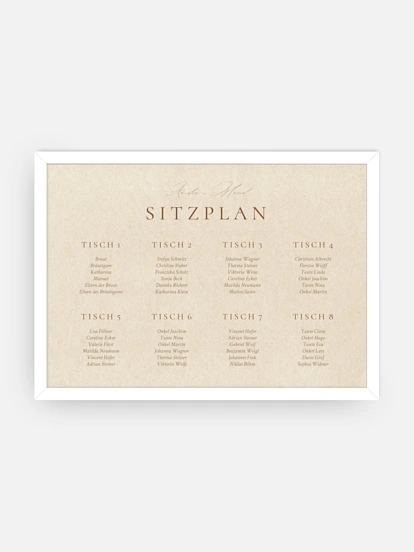 Sitzplan Plakat Mocca Moments