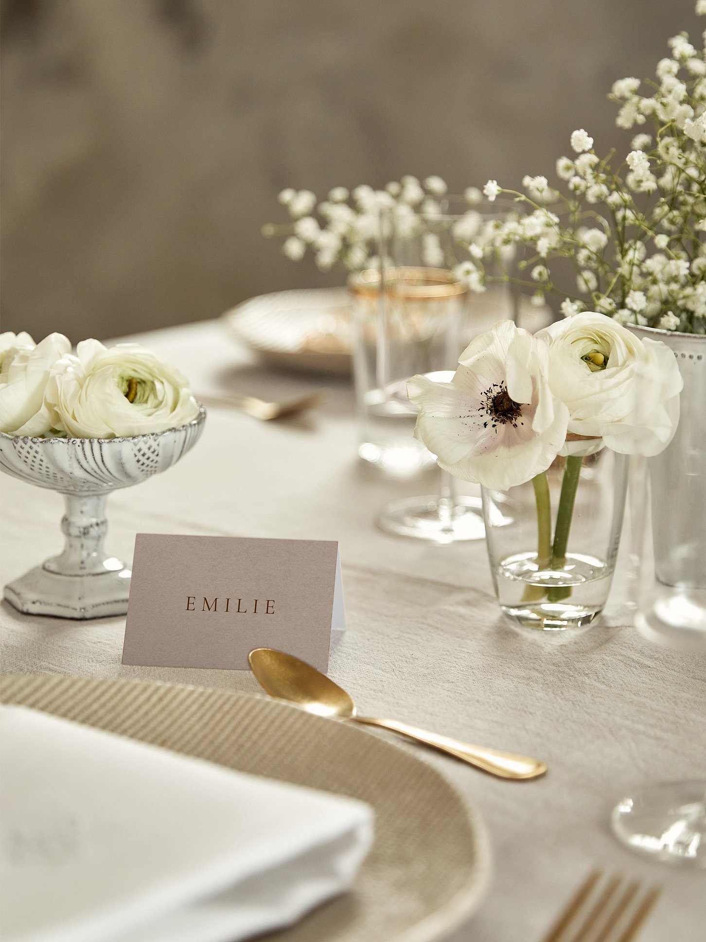 Tischkarte Hochzeit Mocca Moments