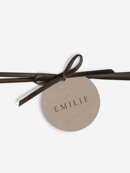 Tischkarte Hochzeit Mocca Moments