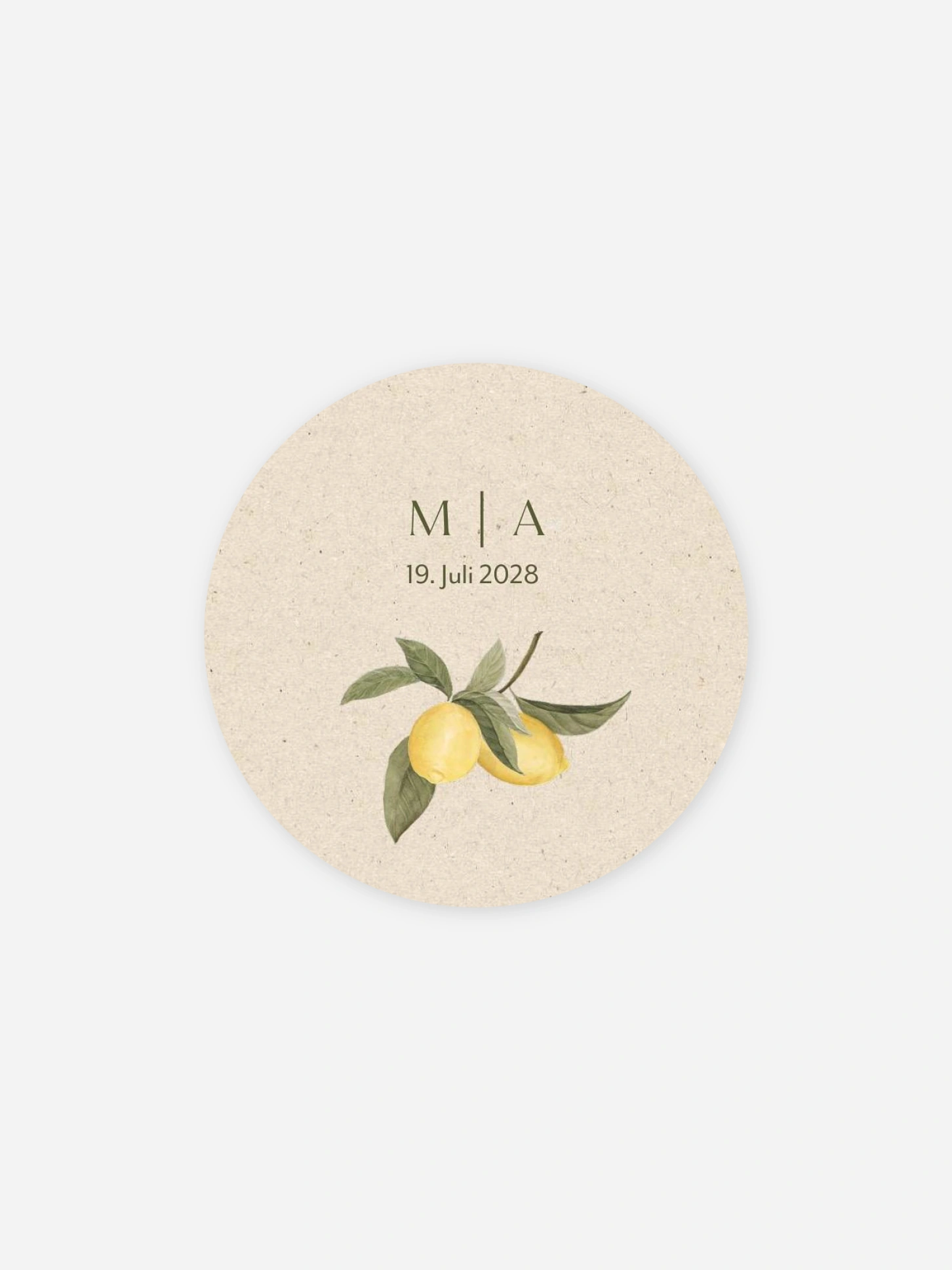Geschenkaufkleber Hochzeit La Limonaia