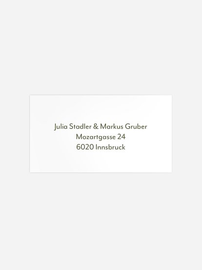 Empfängeraufkleber Hochzeit La Limonaia