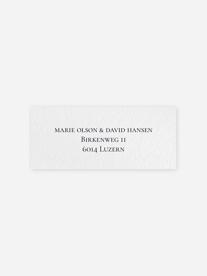 Absenderaufkleber Hochzeit Fine Details