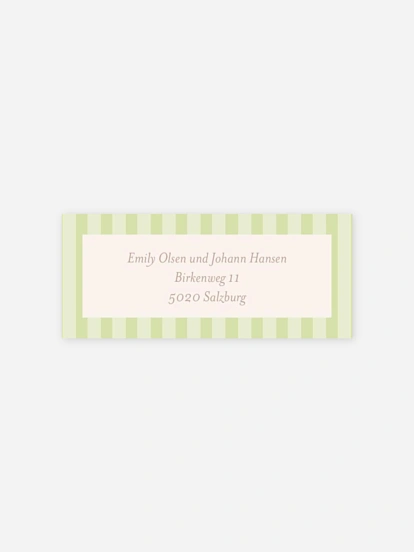 Absenderaufkleber Hochzeit Band der Liebe