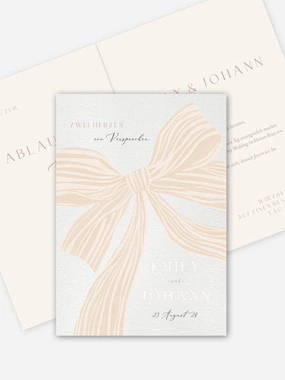 Hochzeitseinladung Band der Liebe