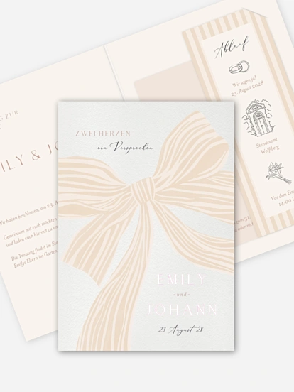 Hochzeitseinladung Band der Liebe