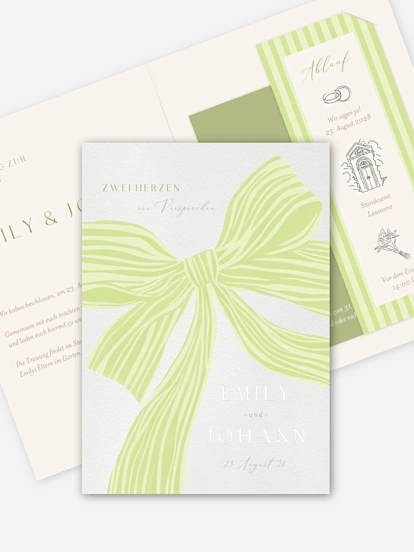 Hochzeitseinladung Band der Liebe