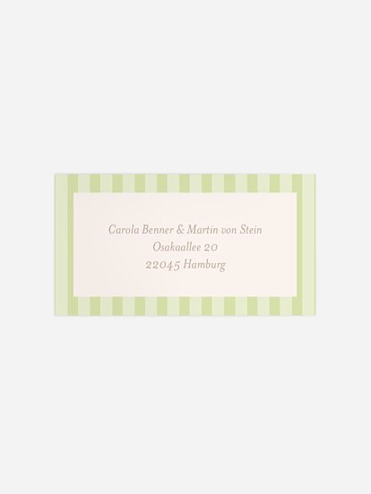 Empfängeraufkleber Hochzeit Band der Liebe