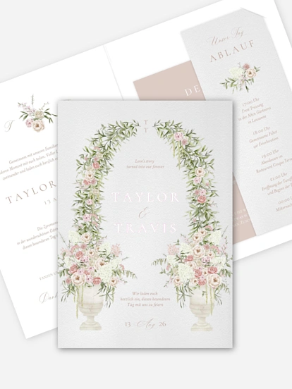 Hochzeitseinladung Enchanted Garden