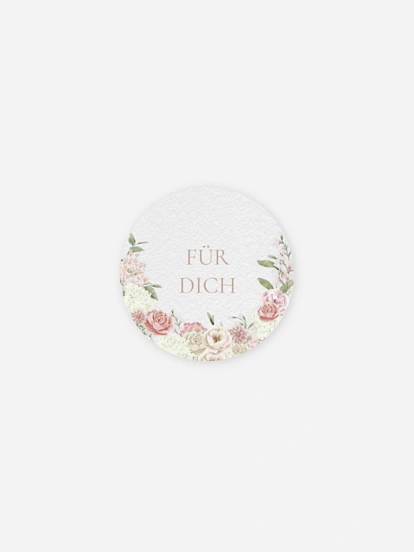 Geschenkaufkleber Hochzeit Enchanted Garden