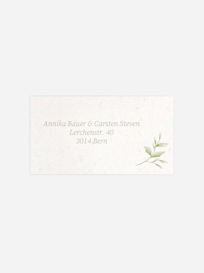 Empfängeraufkleber Hochzeit Our Love Story