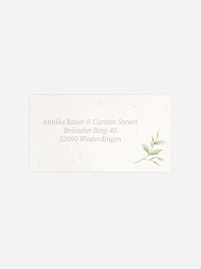 Empfängeraufkleber Hochzeit Our Love Story