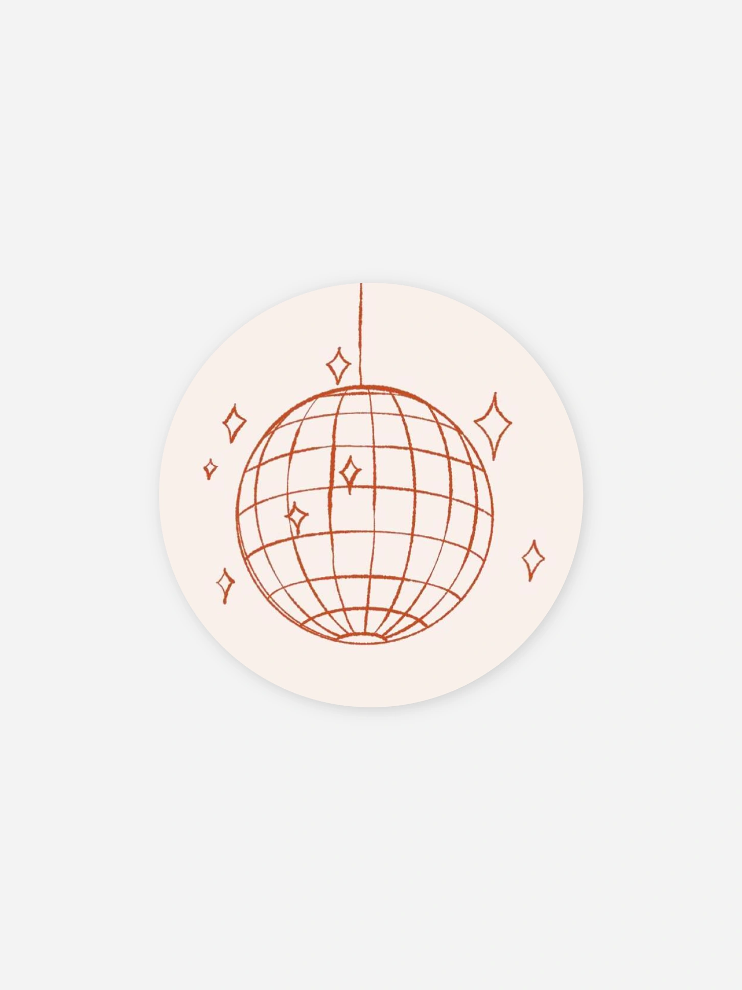 Geschenkaufkleber Hochzeit Disco Ball
