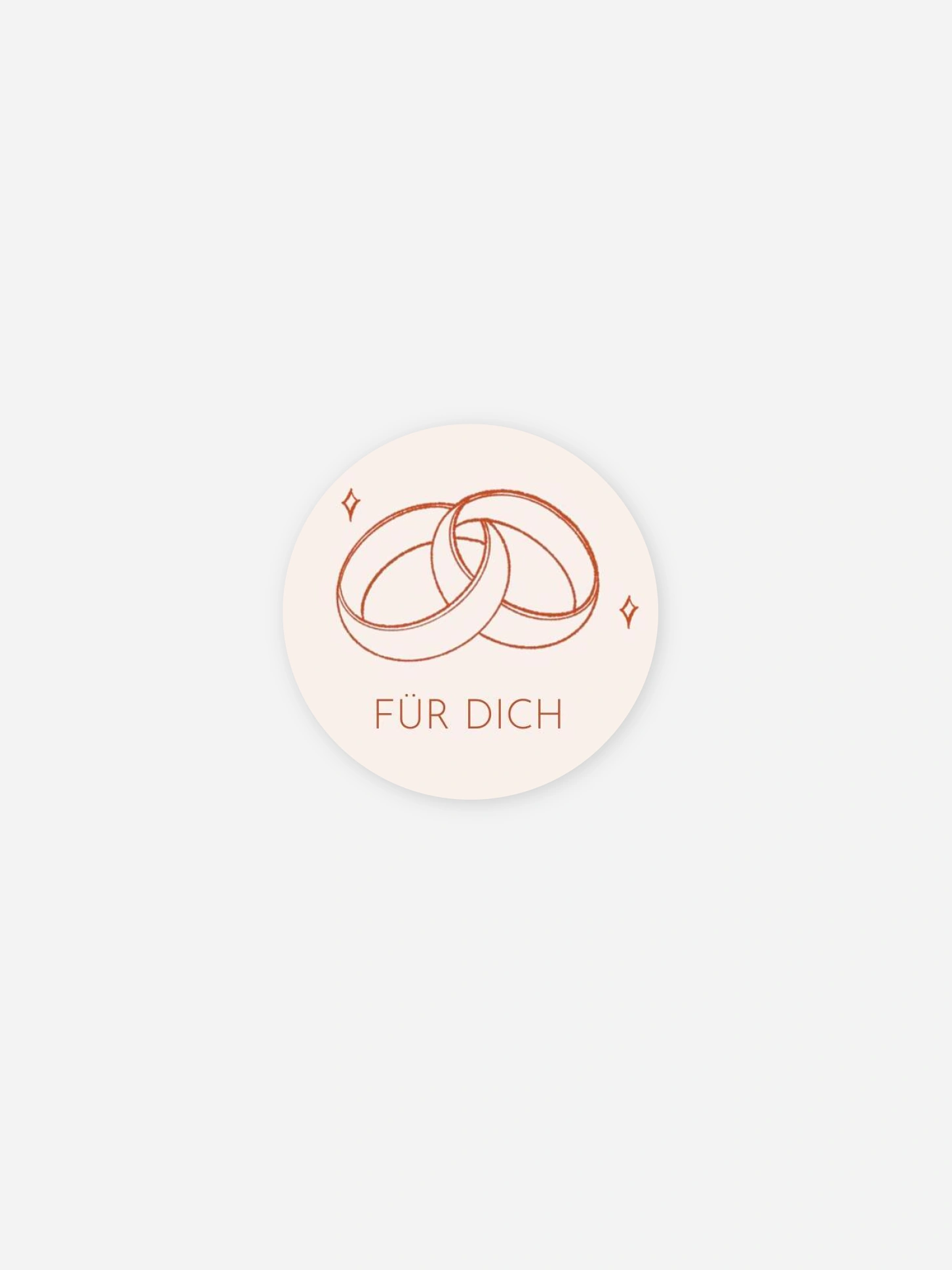 Geschenkaufkleber Hochzeit Paper Rings