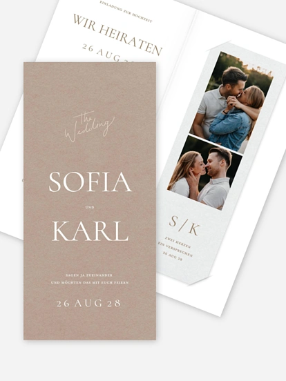 Hochzeitseinladung Zarte Liebe