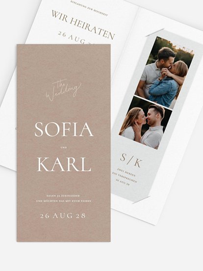 Hochzeitseinladung Zarte Liebe