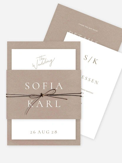 Hochzeitseinladung Zarte Liebe