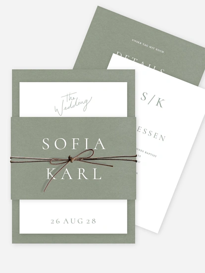 Hochzeitseinladung Zarte Liebe