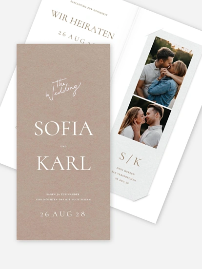 Hochzeitseinladung Zarte Liebe