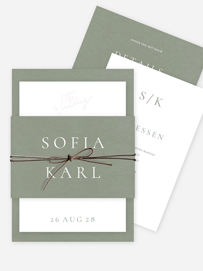 Hochzeitseinladung Zarte Liebe