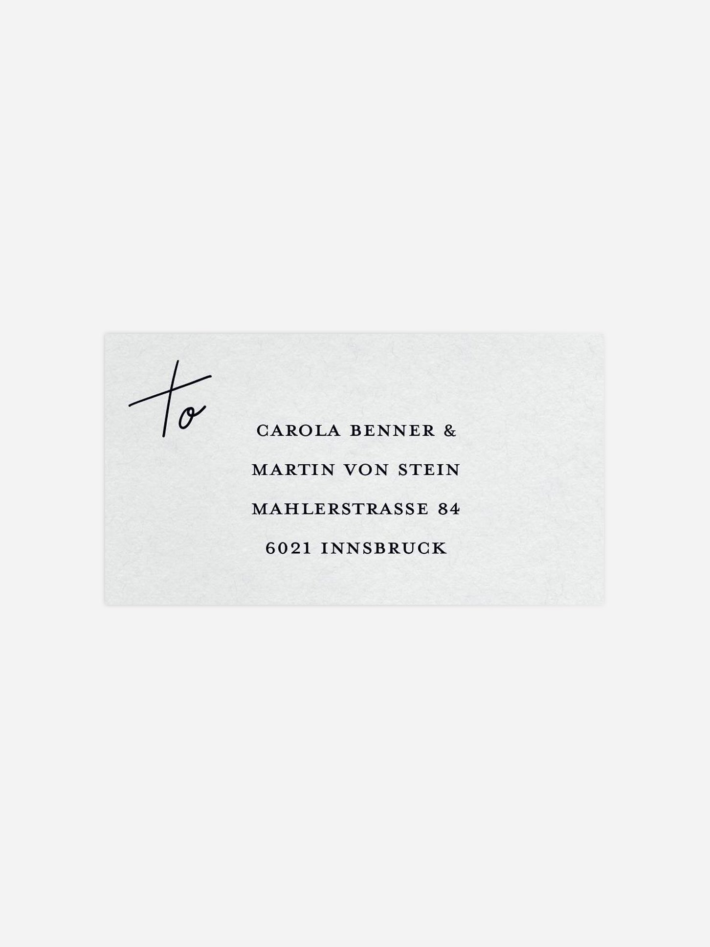 Empfängeraufkleber Hochzeit Zarte Liebe