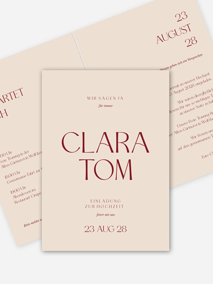 Hochzeitseinladung Traumtag