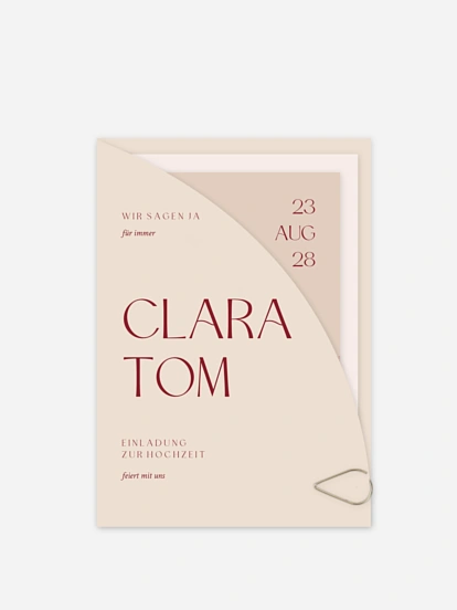 Hochzeitseinladung Traumtag