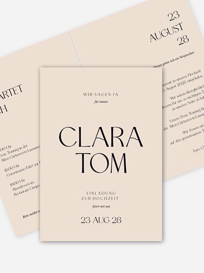 Hochzeitseinladung Traumtag