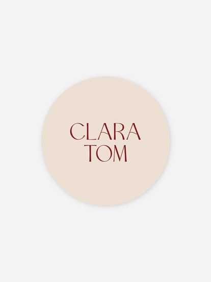 Geschenkaufkleber Hochzeit Traumtag