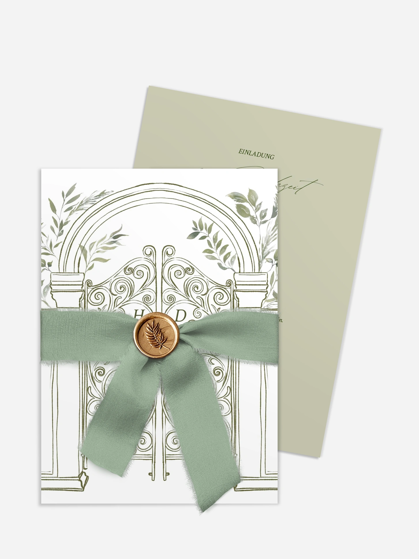 Hochzeitseinladung Botanical Gate
