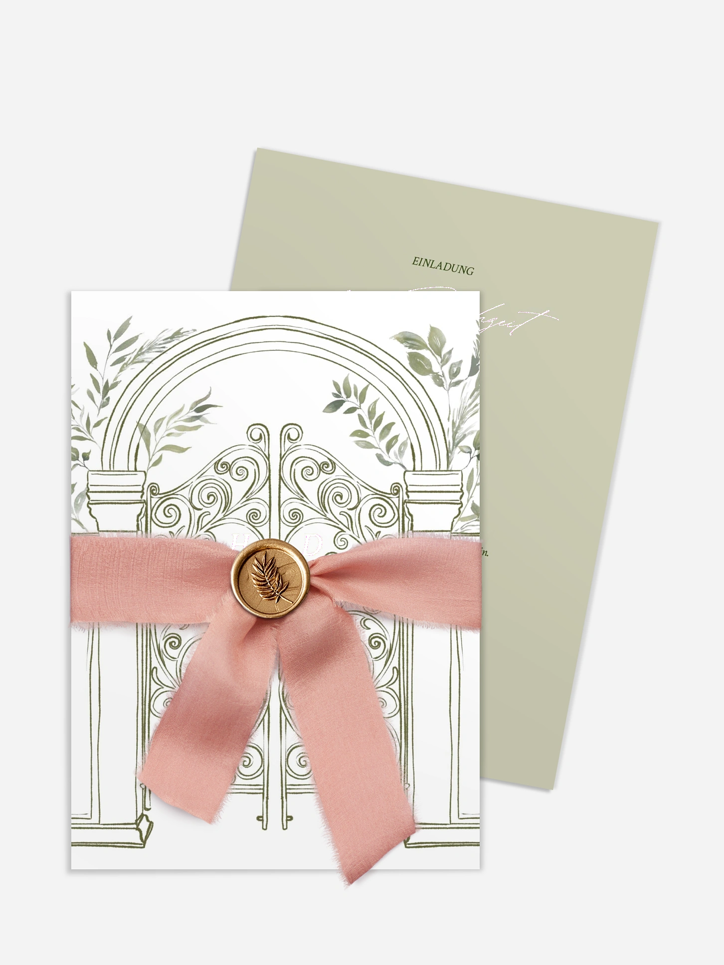 Hochzeitseinladung Botanical Gate