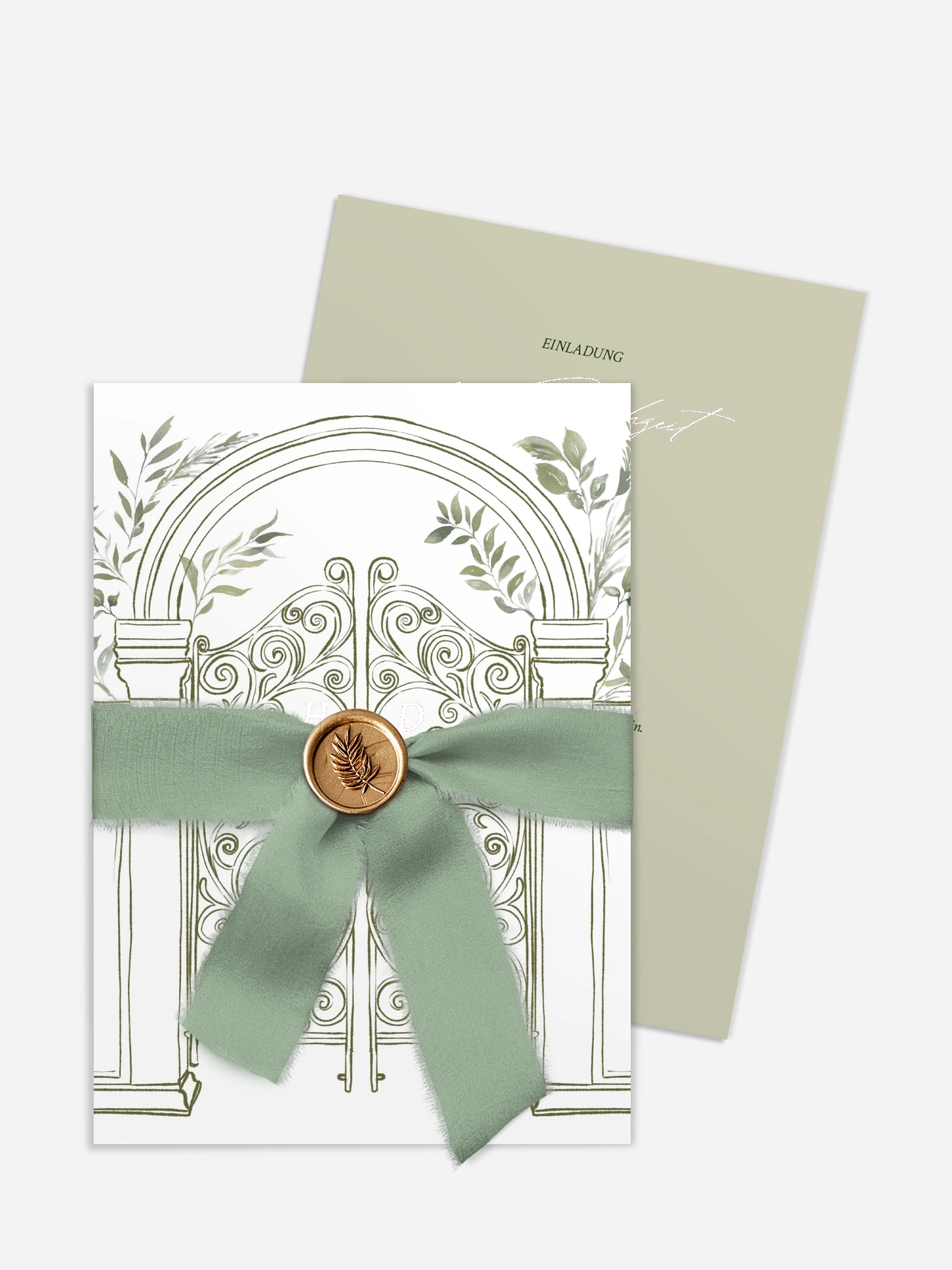 Hochzeitseinladung Botanical Gate