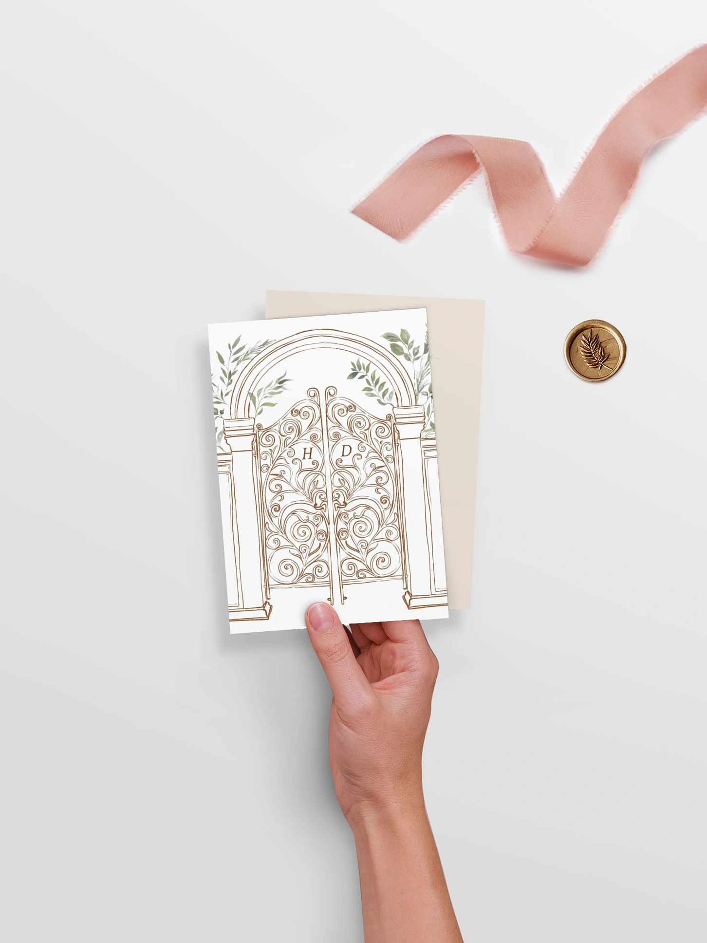 Hochzeitseinladung Botanical Gate