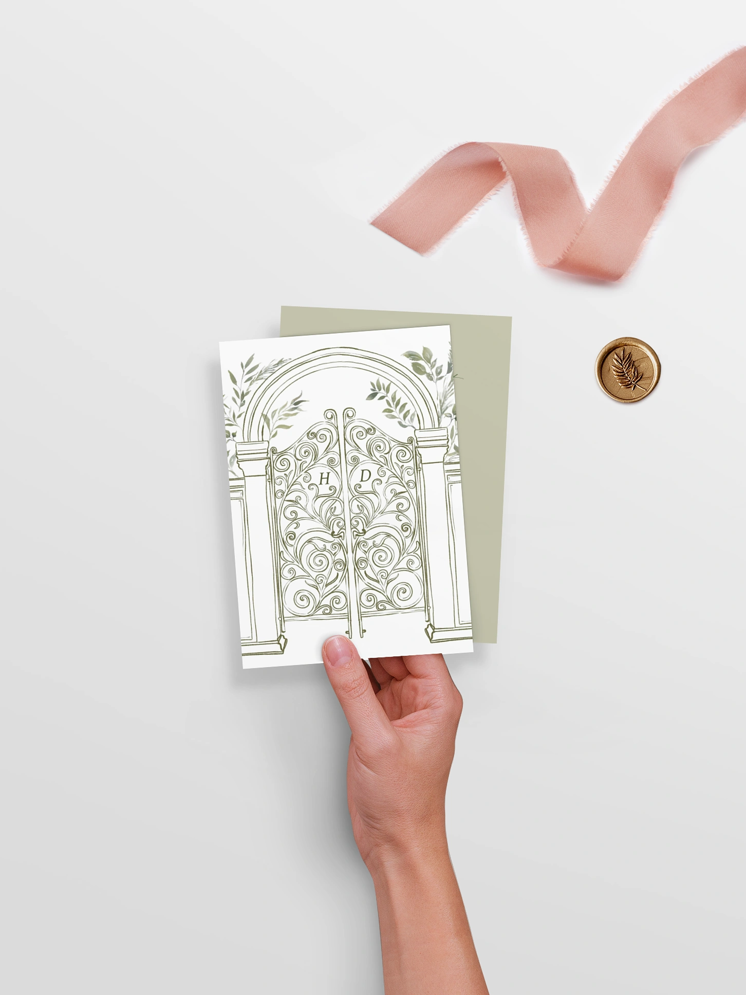 Hochzeitseinladung Botanical Gate 