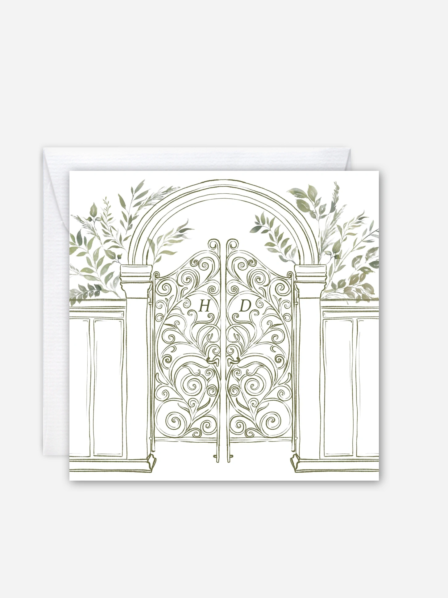 Hochzeitseinladung Botanical Gate