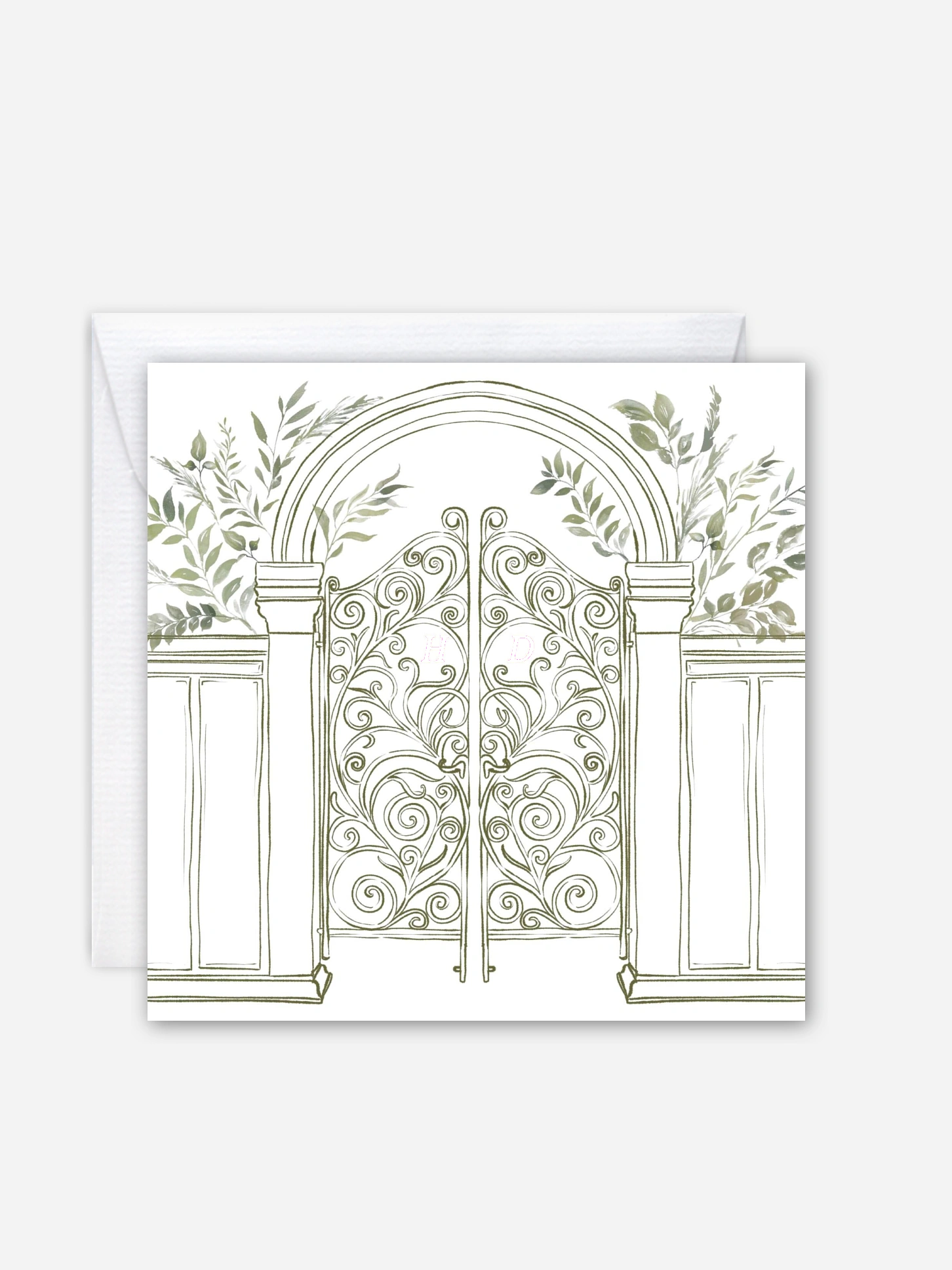 Hochzeitseinladung Botanical Gate
