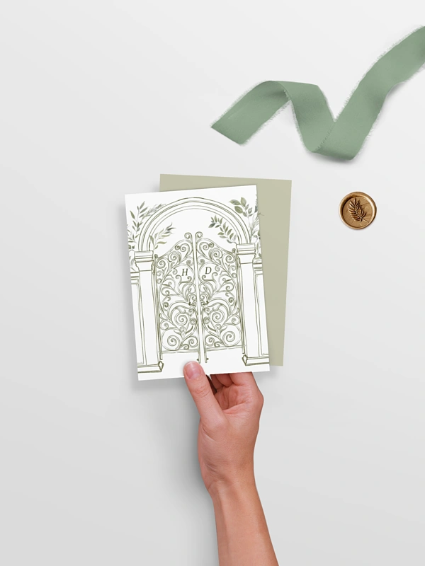 Hochzeitseinladung Botanical Gate
