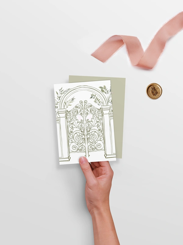 Hochzeitseinladung Botanical Gate 
