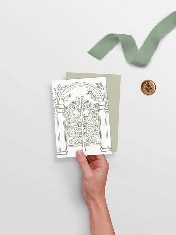 Hochzeitseinladung Botanical Gate