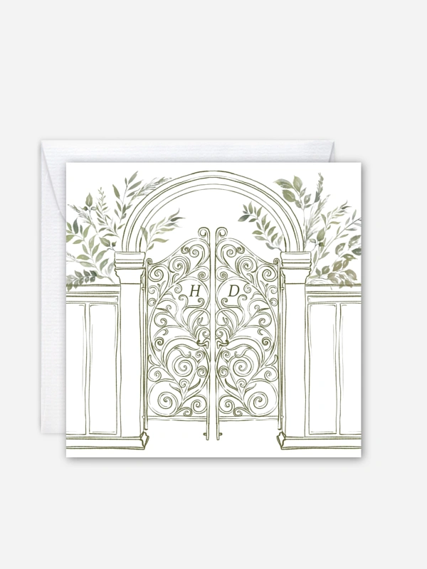 Hochzeitseinladung Botanical Gate 