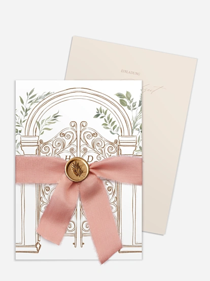 Hochzeitseinladung Botanical Gate 