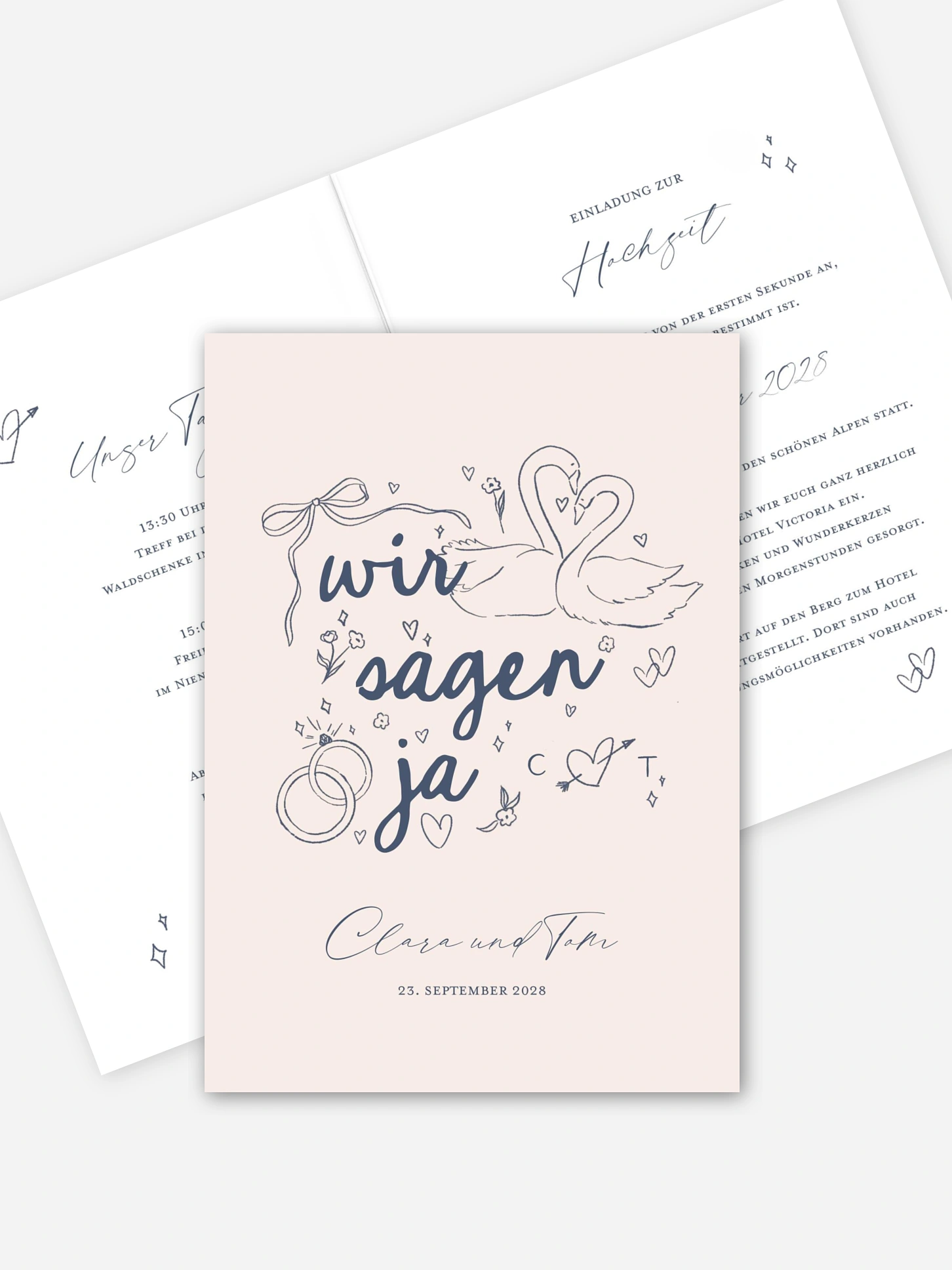 Hochzeitseinladung Love Birds