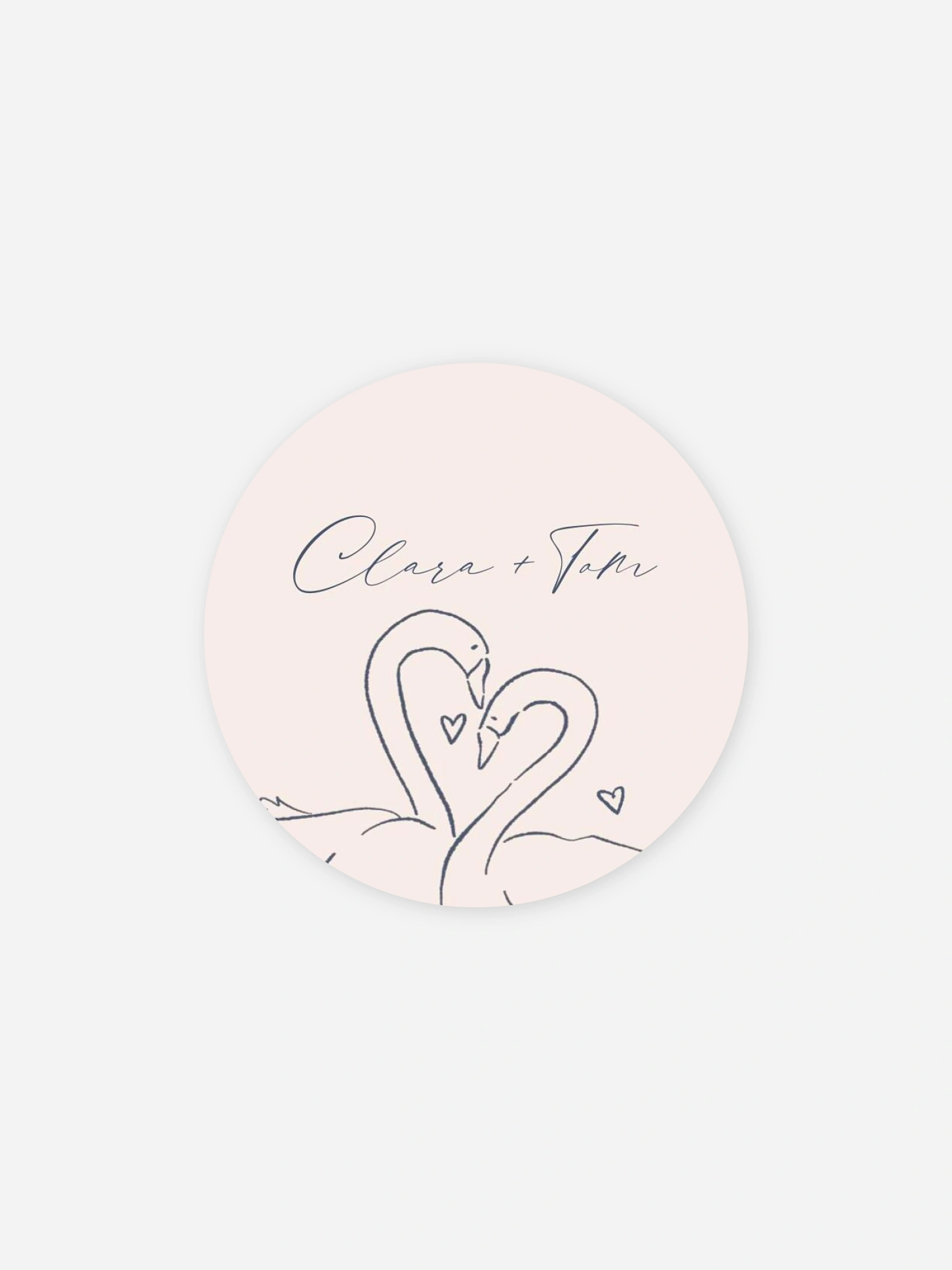 Geschenkaufkleber Hochzeit Love Birds