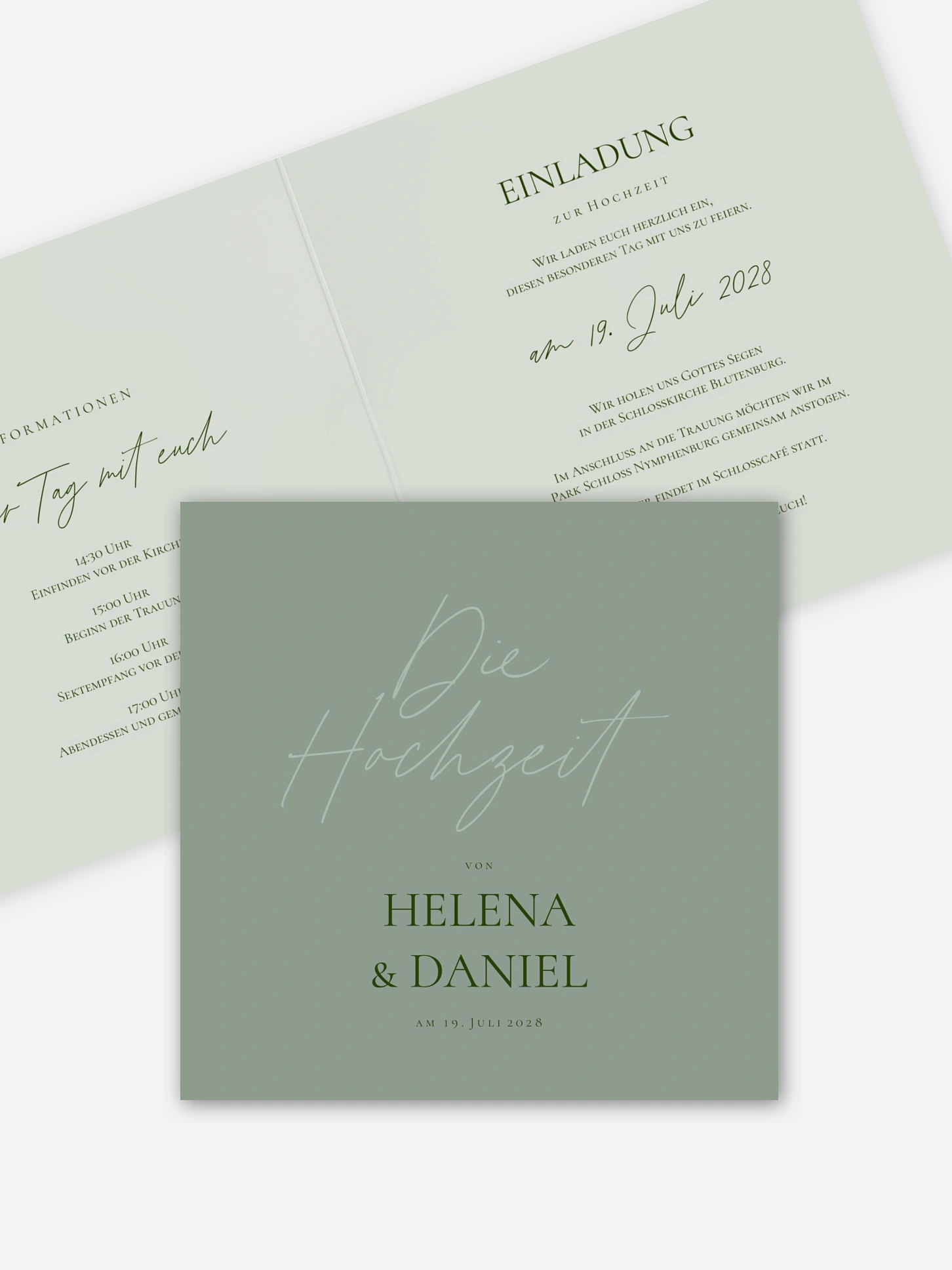 Hochzeitseinladung Pures Versprechen