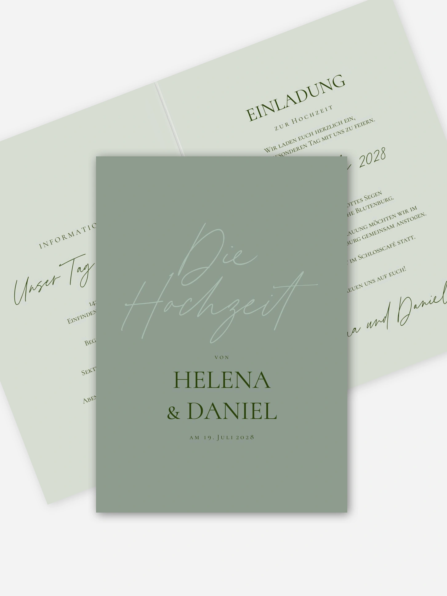 Hochzeitseinladung Pures Versprechen